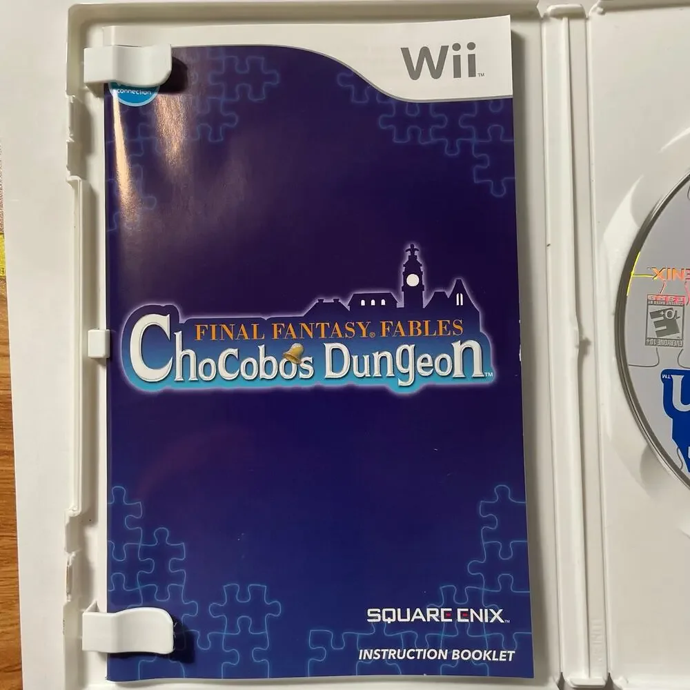 Wii Final Fantasy Fables Chocobos Dungeon CIB a game Booklet Tested